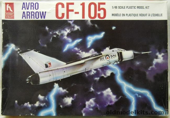 Hobby Craft 1/48 Avro CF-105 Arrow, HC1651 plastic model kit